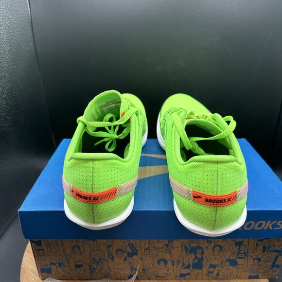 Brooks Draft XC Mens Size 11.5 Track Spikes Green Cross Country Shoes Cleats - Picture 5 of 10